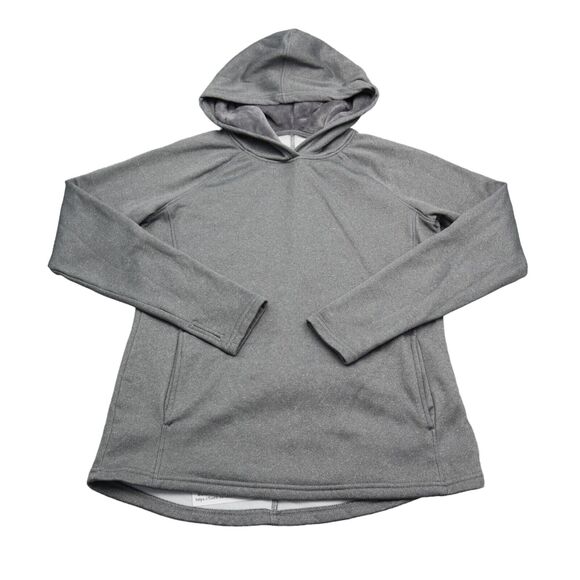 Athletic Works Hoodie Womens S Gray Long Sleeve Hooded Pocket Polyester Pullover - Picture 1 of 16